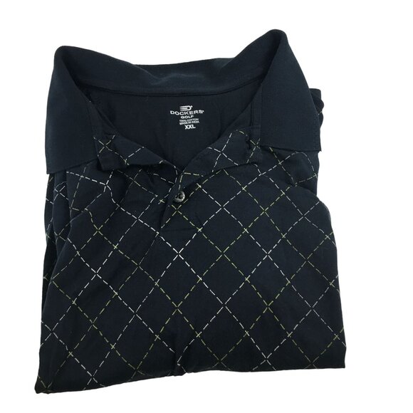 DOCKERS GOLF 100% COTTON NAVY POLO SHIRT MENS XXL - Picture 3 of 4